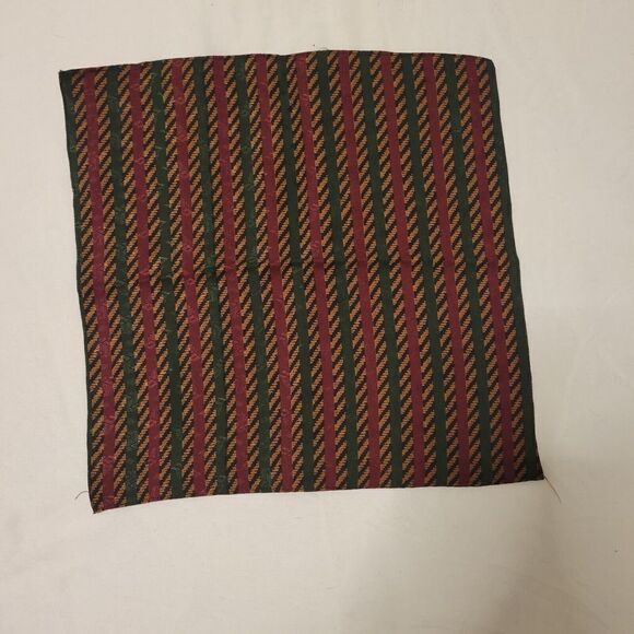 anne klein 100% Silk pocket square Made In Hong Kong - Picture 1 of 4